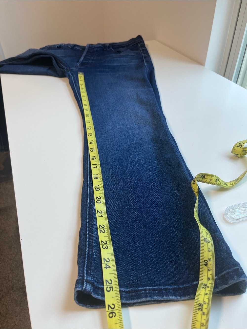 Mother Lil Mother Lil Tripper Ankle Homecoming High Blue Jeans 30 - Picture 13 of 13